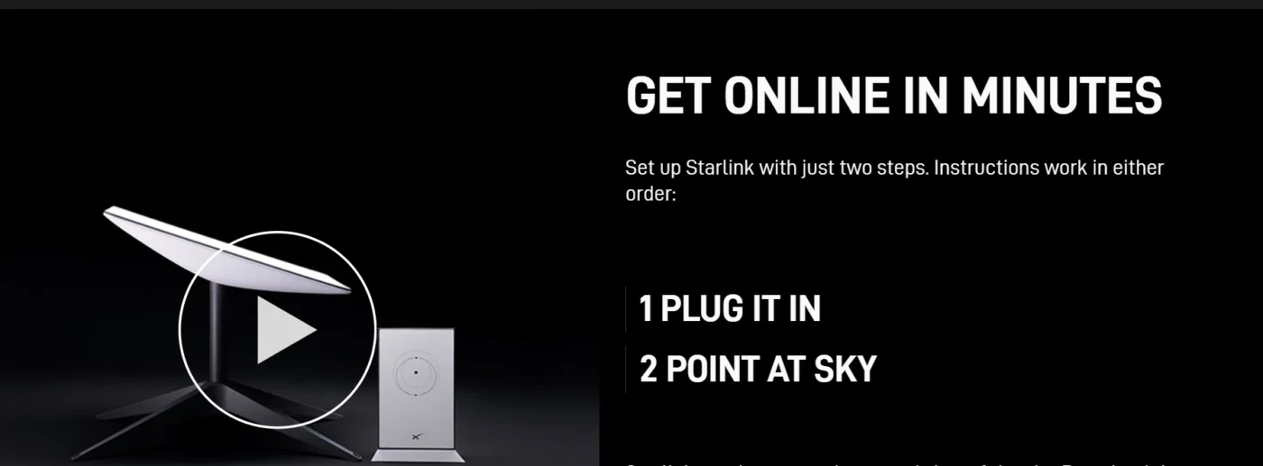 Starlink Kenya Website image
